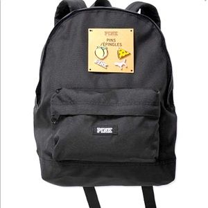 PINK MINI BACKPACK WITH PINS